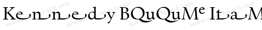 Kennedy Book Italic GD字体转换